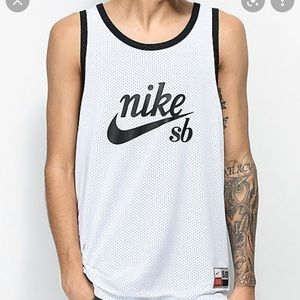 Nike SB Dry Mesh Black & White Reversible Tank Top